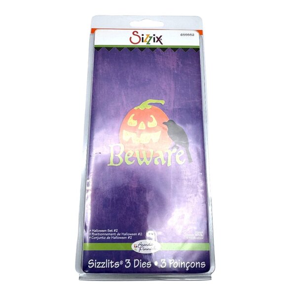 Sizzlits Halloween Die Set 3-Pack By Brenda Pinnick Sizzix 655552 - Picture 2 of 8